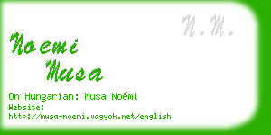 noemi musa business card