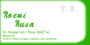 noemi musa business card